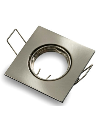 OPTONICA μεταλλικό πλαίσιο spot για MR16 5074, χωνευτό, 82x82x25mm, 2τμχ