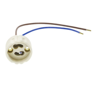 OPTONICA ντουί λάμπας GU10 με καλώδια 5187, 250V 2A, κεραμικό, λευκό OPTONICA ντουί λάμπας GU10 με καλώδια 5187, 250V 2A, κεραμικό, λευκό