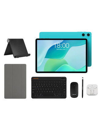 TECLAST tablet P33 με πληκτρολόγιο/ποντίκι/στυλό αφής/θήκη/βάση, 10.1", 3/64GB, Android 15, 6000mAh, μπλε