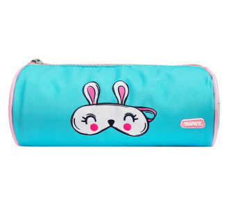 MP υφασμάτινη κασετίνα PA1025-03, κυλινδρική, πετρόλ