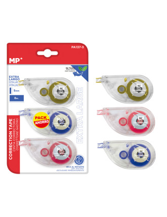 MP διορθωτική ταινία PA137-3, 5mm x 8m, σετ 3τμχ MP διορθωτική ταινία PA137-3, 5mm x 8m, σετ 3τμχ