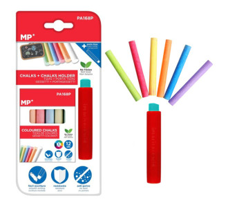 MP σετ χρωματιστές κιμωλίες με θήκη PA168P, διάφορα χρώματα, 12τμχ MP σετ χρωματιστές κιμωλίες με θήκη PA168P, διάφορα χρώματα, 12τμχ