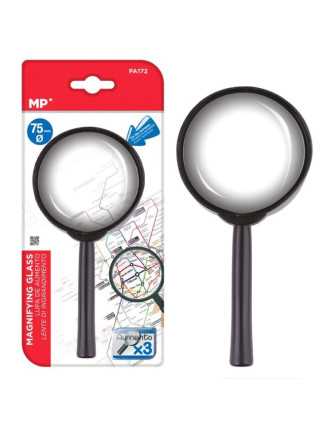 MP μεγεθυντικός φακός PA172, x3, 75mm, μαύρος MP μεγεθυντικός φακός PA172, x3, 75mm, μαύρος