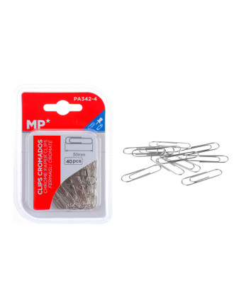 MP μεταλλικοί συνδετήρες PA342-4, 50mm, 40τμχ, ασημί MP μεταλλικοί συνδετήρες PA342-4, 50mm, 40τμχ, ασημί