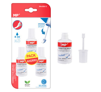 MP διορθωτικό υγρό με σφουγγάρι PA436-3, 3x 8ml