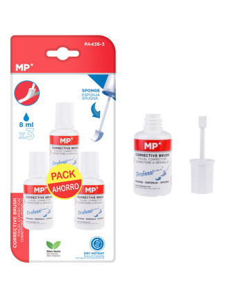 MP διορθωτικό υγρό με σφουγγάρι PA436-3, 3x 8ml