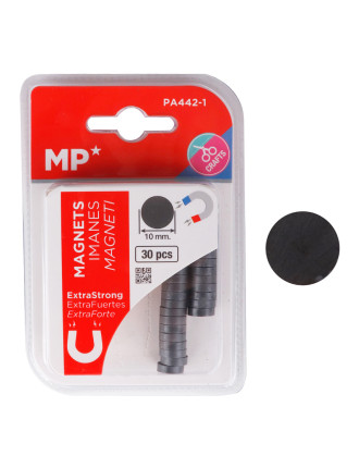 MP σετ μαγνήτες PA442-1, στρογγυλοί, 10mm, ανθρακί, 30τμχ MP σετ μαγνήτες PA442-1, στρογγυλοί, 10mm, ανθρακί, 30τμχ