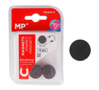 MP σετ μαγνήτες PA442-3, στρογγυλοί, 20mm, ανθρακί, 10τμχ MP σετ μαγνήτες PA442-3, στρογγυλοί, 20mm, ανθρακί, 10τμχ