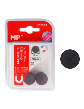 MP σετ μαγνήτες PA442-3, στρογγυλοί, 20mm, ανθρακί, 10τμχ MP σετ μαγνήτες PA442-3, στρογγυλοί, 20mm, ανθρακί, 10τμχ
