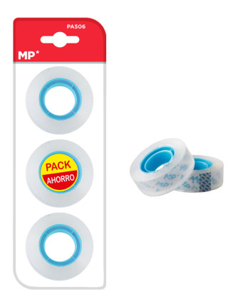 MP κολλητική ταινία Crystal PA506-01, 12mm, 33m, διάφανη, 3τμχ MP κολλητική ταινία Crystal PA506-01, 12mm, 33m, διάφανη, 3τμχ