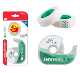 MP βάση και κολλητική ταινία Invisible PA508-03, 19mm, 33m, διάφανη MP βάση και κολλητική ταινία Invisible PA508-03, 19mm, 33m, διάφανη