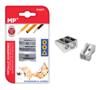 MP σετ μεταλλικές ξύστρες PA811, 25mm, ασημί MP σετ μεταλλικές ξύστρες PA811, 25mm, ασημί