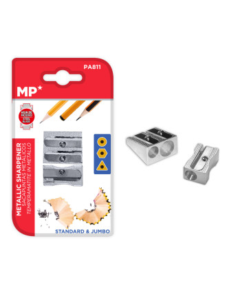 MP σετ μεταλλικές ξύστρες PA811, 25mm, ασημί MP σετ μεταλλικές ξύστρες PA811, 25mm, ασημί