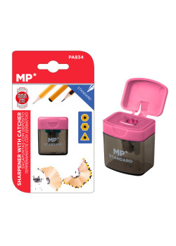MP ξύστρα μολυβιών με κάδο PA834, ροζ