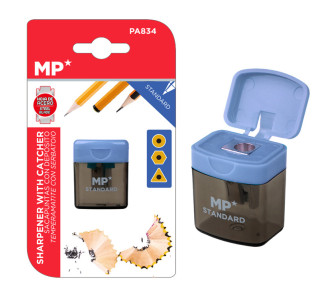 MP ξύστρα μολυβιών με κάδο PA834, μωβ MP ξύστρα μολυβιών με κάδο PA834, μωβ