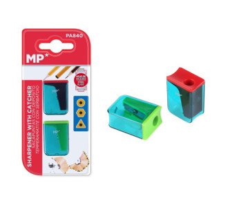 MP σετ ξύστρα μολυβιών με κάδο PA840, κόκκινη & πράσινη, 2τμχ