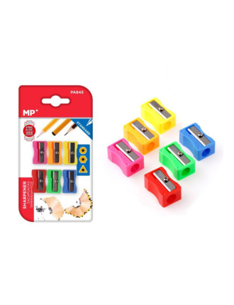 MP σετ πλαστικές ξύστρες PA845, 2.8cm, διάφορα χρώματα, 6τμχ