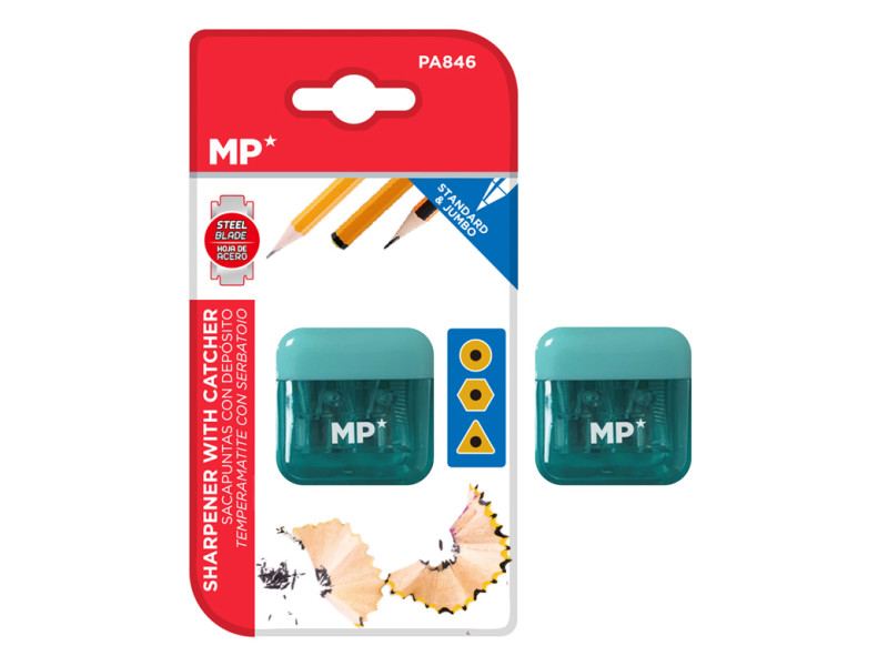 MP ξύστρα μολυβιών με κάδο PA846, πράσινη