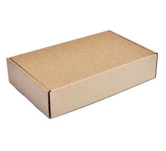 Χαρτοκιβώτιο συσκευασίας PAP-0002, τρίφυλλο, 20x13x3.5cm, καφέ, 100τμχ