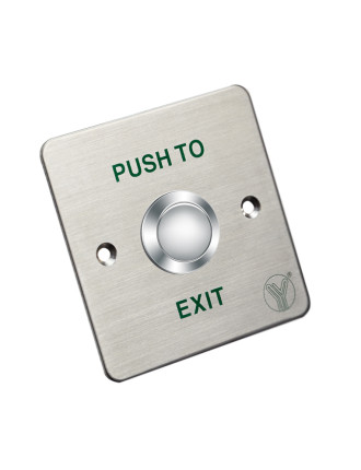 YLI ELECTRONIC χωνευτό μπουτόν PBK-810C, 86 x 86mm, 3Α, ασημί