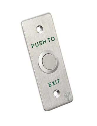 YLI ELECTRONIC χωνευτό μπουτόν PBK-814A, 35 x 90mm, 3Α, ασημί