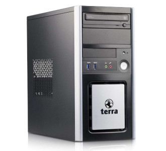 TERRA PC Tower, Refurbished Grade A Repainted, E5300, 2GB, 160GB HDD, DVD, FreeDOS