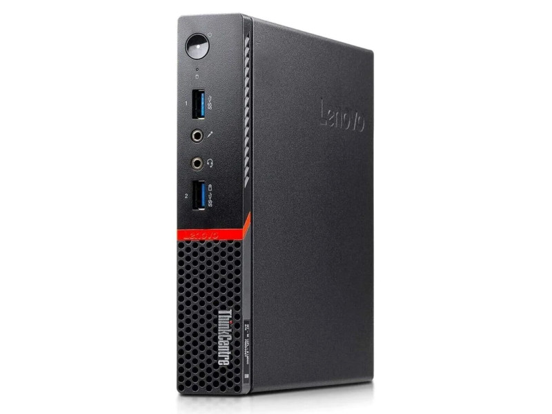 LENOVO PC ThinkCentre M700 Micro, Refurbished Grade A Repainted, G4400T, 8/128GB SSD, FreeDOS