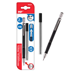 MP Mηχανικό μολύβι PE131, HB, 5x ανταλλακτικά, 2mm MP Mηχανικό μολύβι PE131, HB, 5x ανταλλακτικά, 2mm