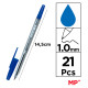 MP σετ στυλό ballpoint PE144OA, 1mm, μπλε, 21τμχ MP σετ στυλό ballpoint PE144OA, 1mm, μπλε, 21τμχ