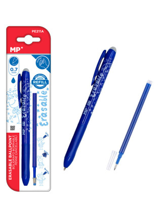 MP στυλό διαρκείας Ballpoint PE211A με ανταλλακτικό μελάνι, 0.7mm, μπλε MP στυλό διαρκείας Ballpoint PE211A με ανταλλακτικό μελάνι, 0.7mm, μπλε