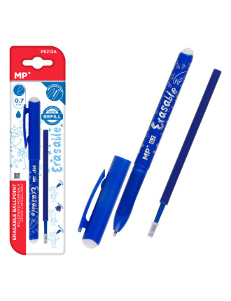 MP στυλό διαρκείας Ballpoint PE212A με ανταλλακτικό μελάνι, 0.7mm, μπλε