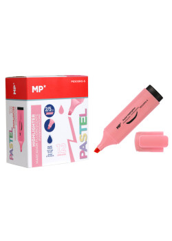 MP μαρκαδόρος υπογράμμισης PE505RO-S, ροζ, 12τμχ