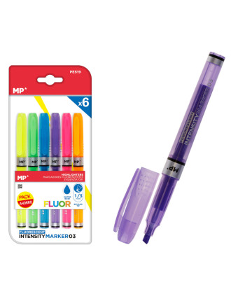 MP μαρκαδόροι υπογράμμισης PE519, διάφορα χρώματα, 1/3mm, 6τμχ MP μαρκαδόροι υπογράμμισης PE519, διάφορα χρώματα, 1/3mm, 6τμχ