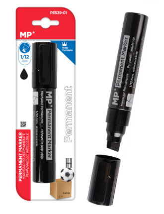 MP ανεξίτηλος μαρκαδόρος PE539-01, 1/12mm, μαύρος