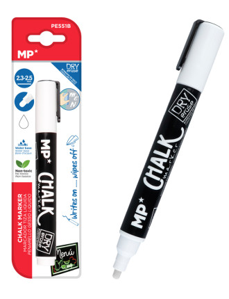 MP μαρκαδόρος υγρής κιμωλίας PE551B, 2.3-2.5mm, λευκός MP μαρκαδόρος υγρής κιμωλίας PE551B, 2.3-2.5mm, λευκός