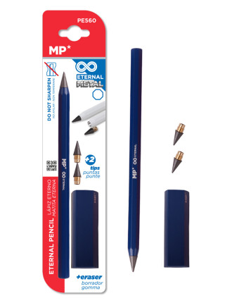 MP eternal μολύβι PE560 με γόμα & 2x ανταλλακτικές μύτες, μπλε