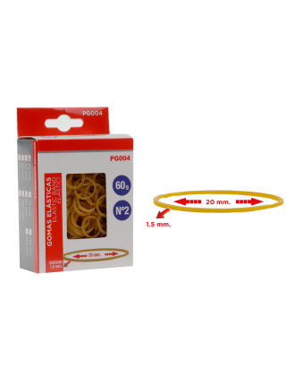 MP λαστιχάκια συσκευασίας PG004 σε κουτί, No2, 1.5x20mm, 60g MP λαστιχάκια συσκευασίας PG004 σε κουτί, No2, 1.5x20mm, 60g