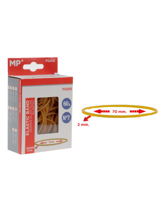 MP λαστιχάκια συσκευασίας PG008 σε κουτί, No7, 2x70mm, 60g MP λαστιχάκια συσκευασίας PG008 σε κουτί, No7, 2x70mm, 60g