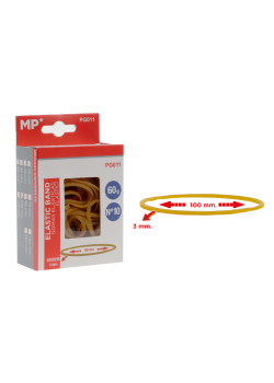 MP λαστιχάκια συσκευασίας PG011 σε κουτί, No10, 3x100mm, 60g