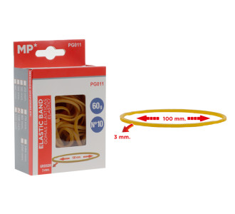 MP λαστιχάκια συσκευασίας PG011 σε κουτί, No10, 3x100mm, 60g MP λαστιχάκια συσκευασίας PG011 σε κουτί, No10, 3x100mm, 60g