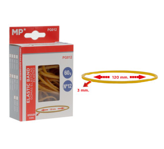 MP λαστιχάκια συσκευασίας PG012 σε κουτί, No12, 3x120mm, 60g MP λαστιχάκια συσκευασίας PG012 σε κουτί, No12, 3x120mm, 60g