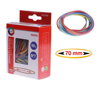MP λαστιχάκια συσκευασίας PG019 σε κουτί, No7, 1.5x70mm, 60g, χρωματιστά MP λαστιχάκια συσκευασίας PG019 σε κουτί, No7, 1.5x70mm, 60g, χρωματιστά