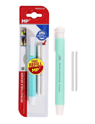 MP μηχανική γόμα για μολύβι PG122-01 με 2x ανταλλακτικά, πράσινη