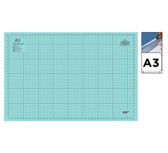 MP επιφάνεια κοπής A3 PL906 με κλίμακα, 30x45cm, πράσινη