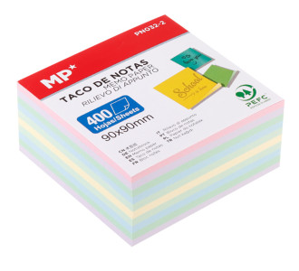 MP χαρτάκια σημειώσεων PN032-2, 90x90mm, 400τμχ, χρωματιστά
