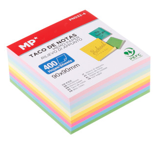 MP χαρτάκια σημειώσεων PN032-4, 90x90mm, 400τμχ, χρωματιστά