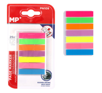 MP αυτοκόλλητοι σελιδοδείκτες PN109, ημιδιάφανοι, 45 x 9mm, 7x 25 τμχ MP αυτοκόλλητοι σελιδοδείκτες PN109, ημιδιάφανοι, 45 x 9mm, 7x 25 τμχ