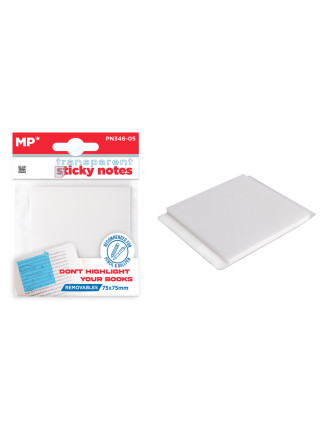 MP αυτοκόλλητα χαρτάκια σημειώσεων PN346-05, 75x75mm, διάφανα, 50τμχ MP αυτοκόλλητα χαρτάκια σημειώσεων PN346-05, 75x75mm, διάφανα, 50τμχ