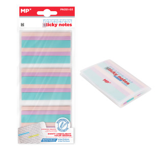 MP αυτοκόλλητα χαρτάκια σημειώσεων PN351-03, διάφανα, 75x12/6mm, 450τμχ MP αυτοκόλλητα χαρτάκια σημειώσεων PN351-03, διάφανα, 75x12/6mm, 450τμχ