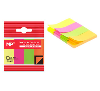 MP αυτοκόλλητοι σελιδοδείκτες PN812, 20x50mm, 200τμχ, χρωματιστοί